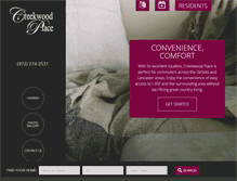 Tablet Screenshot of creekwoodplace.com